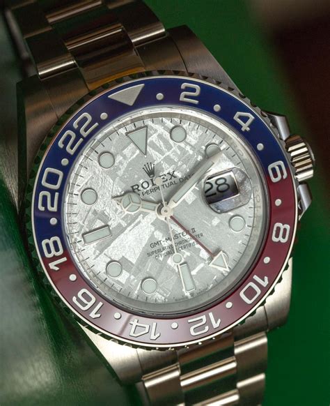 rolex gmt with meteorite dial|rolex gmt 2 pepsi meteorite.